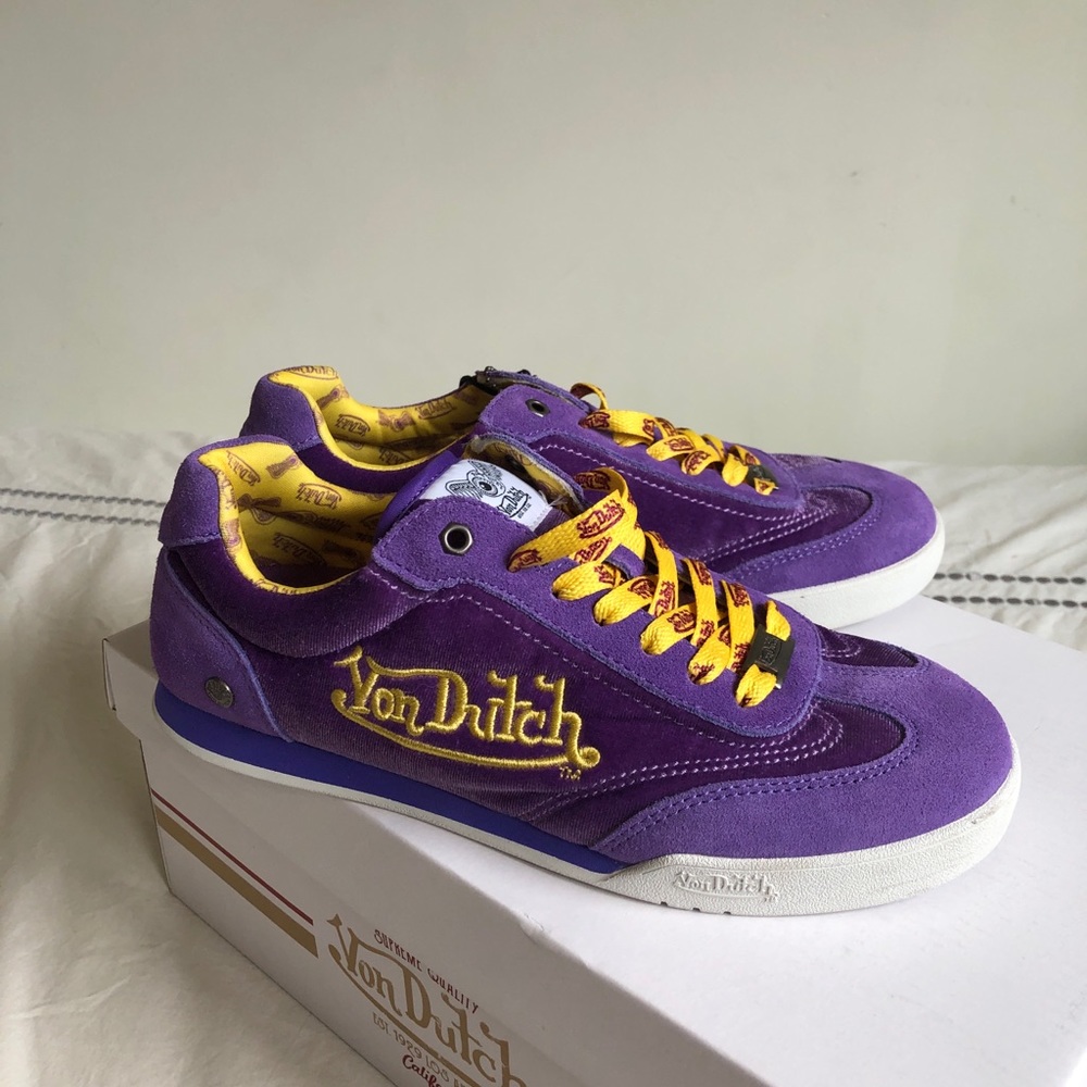 Von Dutch Velvet and Suede Sneakers